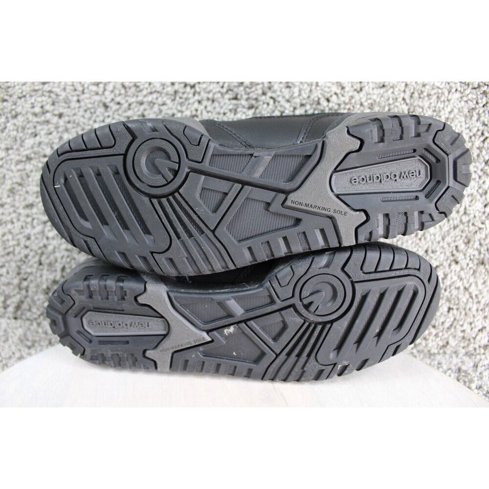 New Balance 550 Sneakers Youth 7 Triple Black Leather Athletic Shoes GSB550BB - Picture 9 of 11